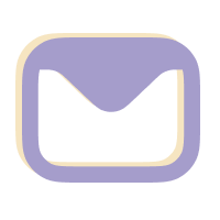 Icone lettre newsletter Lucien Fardelviolet
